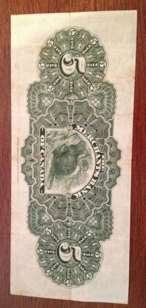 1916-Merchant-Bank-Of-Canada-Montreal--$5-Note.